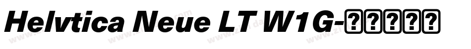 Helvtica Neue LT W1G字体转换